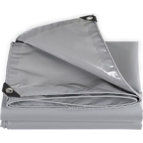 Thicken Tarp Waterproof Tarpaulin for Home Garden Outdoor Rain Sail Various Size Dry Top Trap Grey