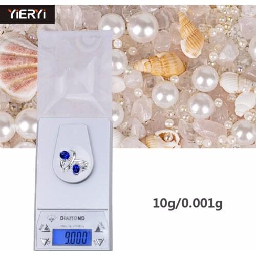 Yiery 0.001/ 10g 0.001g-10g LCD Portable electronic scales Digital Jewelry weighing Diamond Pocket Waage Scale Gem weight