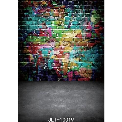 Graffiti Photographic Backgrounds Vinyl Hip-Hop Colored Brick Wall for Party Photoshoot Background for Photo Studio