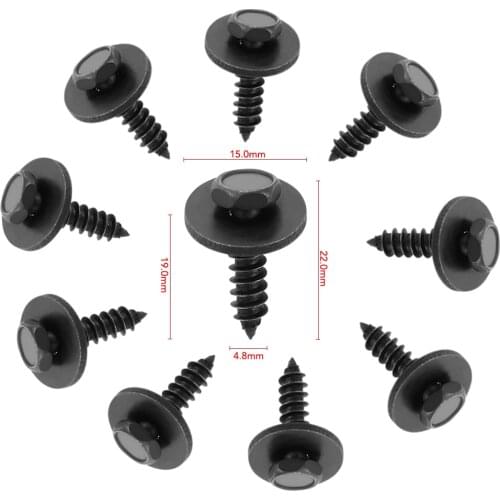 Car Hex Head Screws Accessories for Ford Focus 2 3 4 ST RS Mondeo Mustang Edge Kuga Fiesta Ecosport Fusion C-MAX Transit Tuga