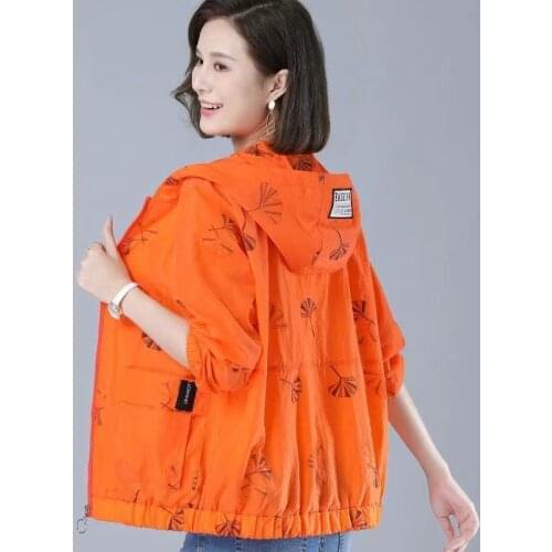 2021 New Sun Protection Clothing Women Jacket Thin Coat Long Sleeve Hooded Anti-UV Breathable Female Windbreaker Summer Coats