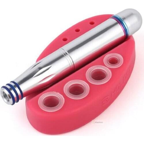 1pc Silicone Tattoo Machine Holder Permanent makeup pen Ink Cap cotton swab Stand Accessories