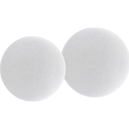 2 Pieces White Foam Balls Modelling Polystyrene Styrofoam Foam Ball 150 & 200 mm