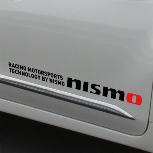 5 Pairs Customization NISMO SPORT Car Styling Door sticker For NISSAN QASHQAI JUKE X-TRAIL TIIDA ALMERA NOTE PRIMERA MARCH TEANA