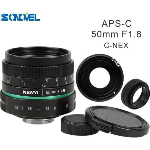 50mm f1.8 APS-C Multi-coated CCTV TV Movie Lens+C Mount for SONY E Mount A6500 A6300 A6100 A6000 NEX-7 NEX-6 NEX-F3 NEX-5T 5R 5N