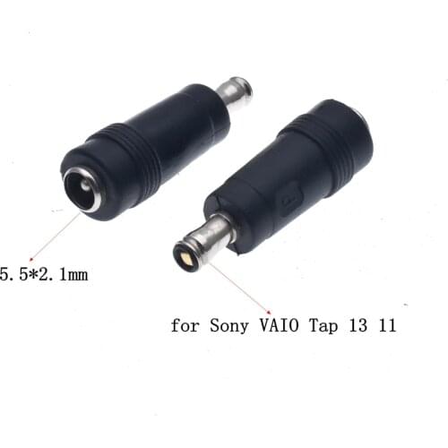 Laptop Adapter DC Power Converter Plug Tip for Sony VAIO Tap 13 11 SVT1122X9RW SVT1122Y9EB SVT11229CKB Charger 5.5*2.5mm Female