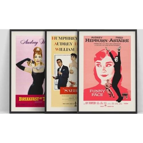 British Goddess Actress Vintage Movie Posters Prints Classic Retro Wall Art Canvas Painting Wall Pictures Living Room Home Decor