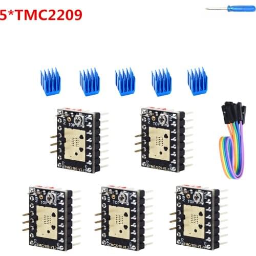 Uart TMC2209 v1.2 stepper driver for SKR V1.3 SKR V1.4 TMC 2209 Stepstick engine stepping driver module 3d printer driver parts