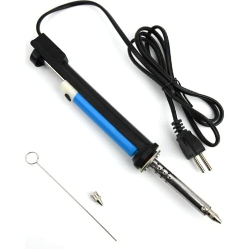 30W Electric Desoldering Pump Soldering Iron Pen Welding Suction Sucker Pen with Nozzle Soldering Tool EU Plug