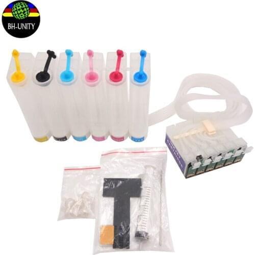 Ep son 6 Color R1390 Continuous Ink Cartridge Supply System CISS for Ep son Surecolor T50/T60/1390 Printhead Solvent Printer