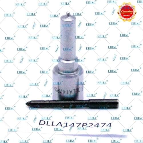 ERIKC Auto Fuel Diesel Injector Nozzle Dlla147p2474 Common Rail Spray Dlla 147p2474 Black Needle Top Quality Dlla 147 P 2474
