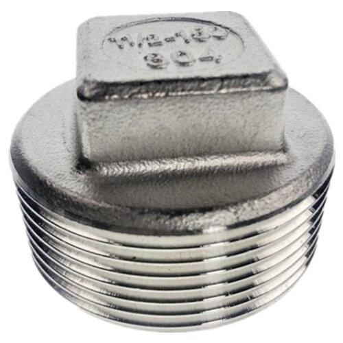 304 stainless steel bsp 1/4 Male screwed connection Plug End Cap Joint Pipe Connection connector Fittings