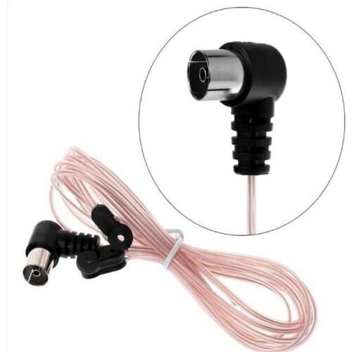 FM Radio Antenna 75 Ohm Dipole Indoor Antennas HD Aerial Receiver T shape Male/ Female Connector For FM Radio Indoor Use
