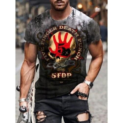 2021 New T-Shirt And Retro Style 3D Printing Sweat Absorbing And Breathable Round Neck T-Shirt Fashion Personality