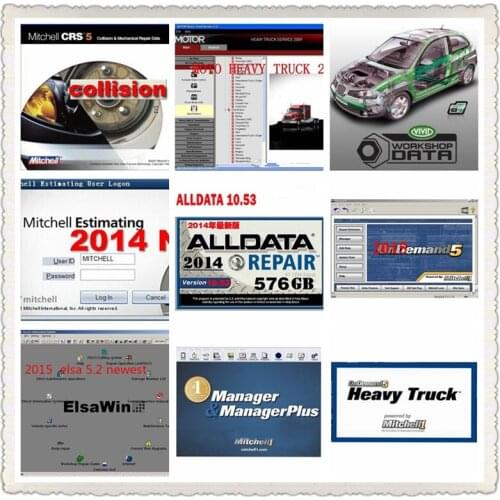 2021 hot Alldata and Mit.chell Software DHL fast ship All data 10.53+AutoData+mi.tchell onde.mand 5+ElsaWin+Vivid+atsg 1TB HDD
