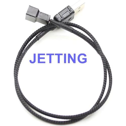 JETTING USB A male to Fan 3-Pin 3pin /4-Pin 4pin Adapter Cable for 5V 50cm Drop Shipping