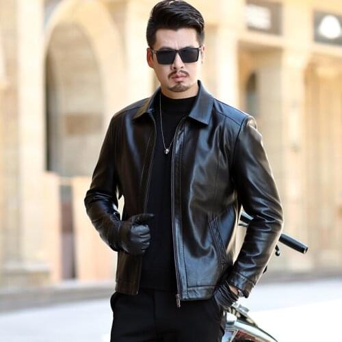 Leather Jacket Men Soft PU Leather Jacket Male Business casual Coats Man Jaqueta Masculinas Inverno Couro Large size XXXL 4XL