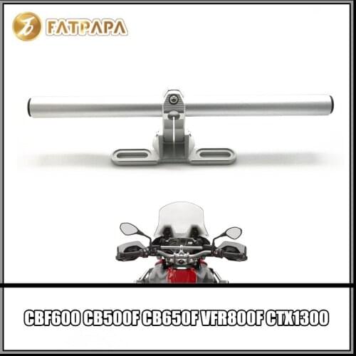 Motorcycle Accessories Stainless Steel handlebar Navigation Bracket For HONDA CBF600 CB500F CB650F VFR800F CTX1300