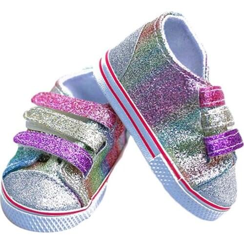 Doll Clothes Shoes 6 Cm Kitty Canvas Shoes For 18 Inch American 43Cm Baby New Born Doll Generation Girl Toy