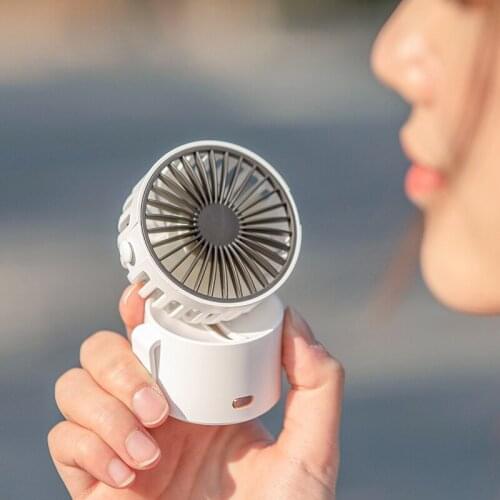 Mini Neck Fan Outdoor Portable USB Rechargable Hand Fan 1000mAh Pocket Small Hanging Neckband Fans Wireless Clip Fan Office
