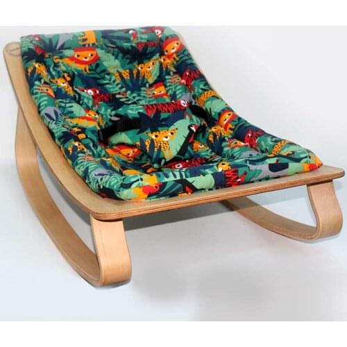 Mukabo Star Wooden Baby Rocker Wood Main Lap Anadizi Safari