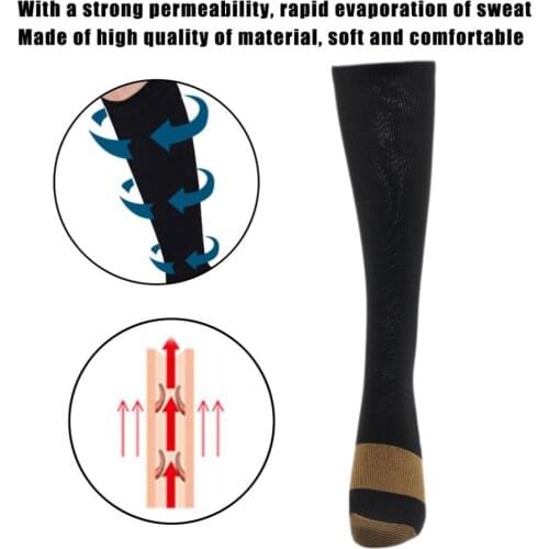 Anti-varicose Autumn Women Soft Mircle Anti-Fatigue Compression Socks Tired Achy Unisex Magic ladies Black Skin Color