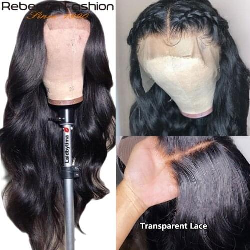 Rebecca 4x4 Lace Closure Wigs Brazilian Body Wave Lace Wigs 13X4 Lace Front Human Hair Wigs 360 Lace Frontal Wig 30 inch Hair