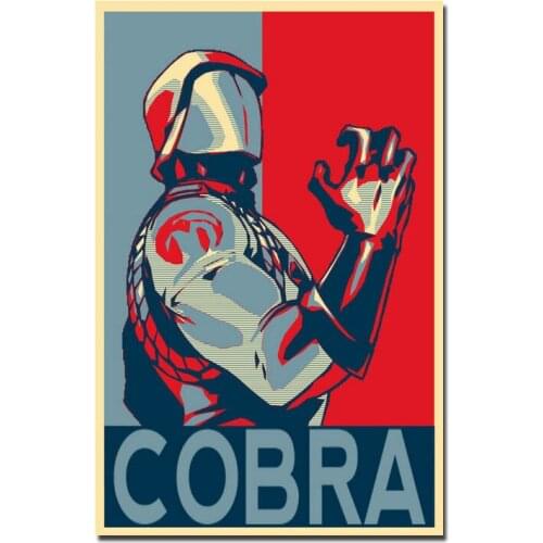 COBRA Movie Wall Sticker Silk Poster Art Light Canvas Home Decoration