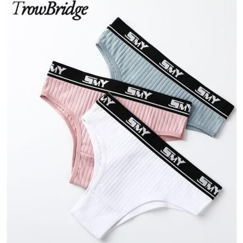 TrowBridge Sports Womens Panties Comfort Breathable Underwear Female Cotton Thongs Sexy G-Strings Cozy Lingerie Underpants Sale