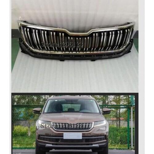 High quality Car styling for SKODA KODIAQ 2018 2019 ABS Front Grille Trim Racing Grills Trim