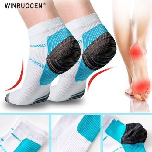 WINRUOCEN Compression Socks For Plantar Fasciitis Foot Pad Heel Spurs Arch Pain Comfortable Socks Venous Ankle Sock Insoes