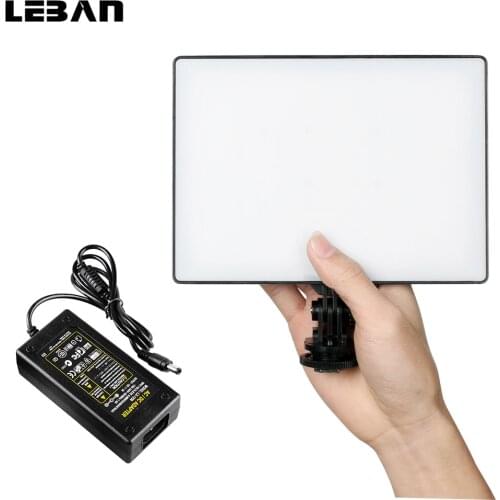 YONGNUO YN300 Air Ultra Thin On Camera Led Video Light Pad Panel 3200K-5500K Camcorder with AC Power Adapter for Video shooting