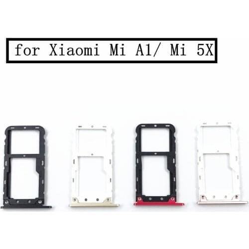 10 pcs for Xiaomi Mi A1 Mi 5X Card Tray Holder Nano SIM Card Micro SD Card Slot Adapter Replacement Repair Spare Parts MiA1 Mi5X
