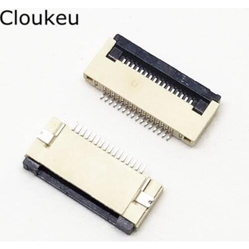10Pcs FPC FFC Connector cable socket 0.5MM 16Pin Clamshell Bottom Contact Type