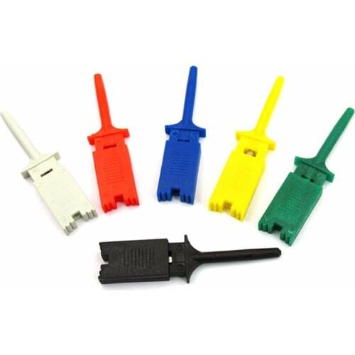 2pcs test clips testing hooks logic analyzers electrical equipments 6 colors