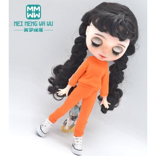 28-30cm Blyth Azone OB23 OB24 1/6 doll clothes accessories Fashion candy color sports suit
