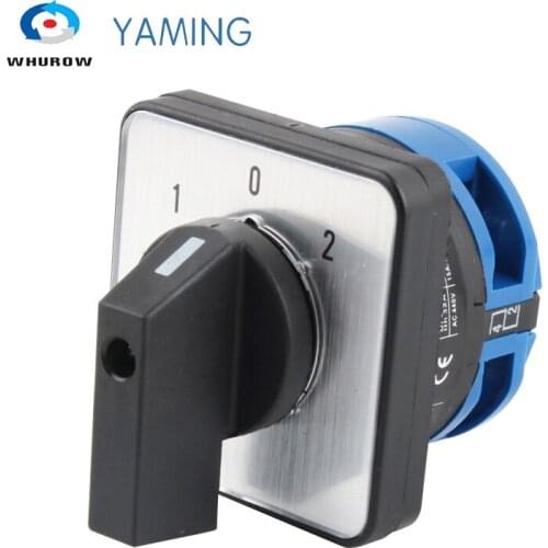 32A Cam Switch LW26-32/1 One Pole 3 Positions Dual Power Rotary Combination Knob Selection Silver Contact