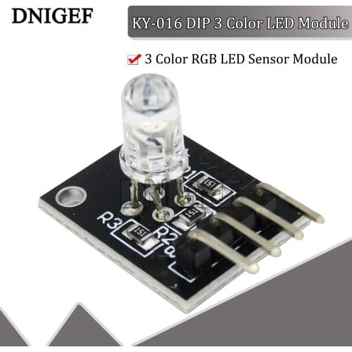 DNIGEF 1 PCS 4pin KY-016 Three Colors 3 Color RGB LED Sensor Module for Arduino Diy Starter Kit KY016