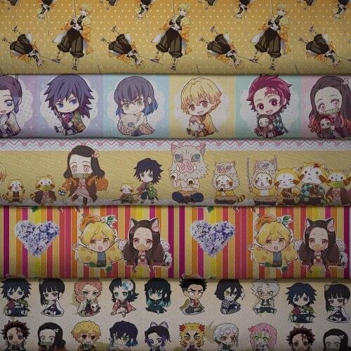 50cm*140cm Cartoon Printed Polyester Cotton Fabric Patchwork for Sewing Dress Cloth Making Puppet F1966