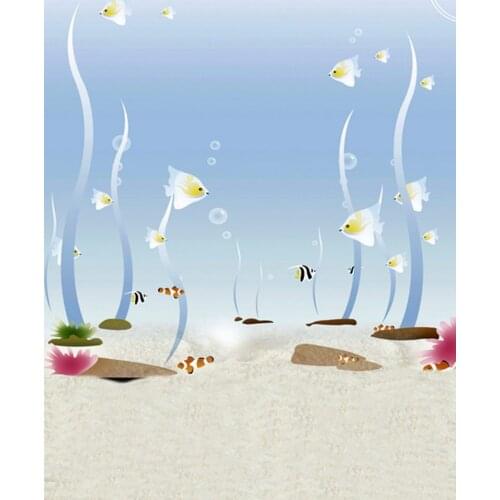 5x7ft Underwater World Fishes Photography Backdrops Photo Props Studio Background