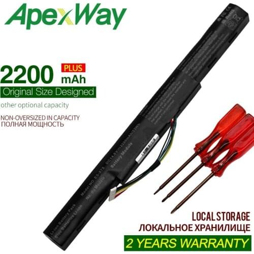 Apexway 2200mAh laptop battery for Acer Aspire E15 E5-475G 523G 553G 573G 575G 774G AS16A5K AS16A7K AS16A8K