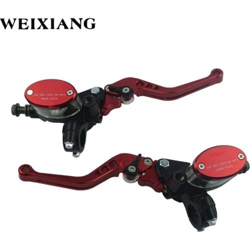 7/8" 22mm CNC Aluminum Motorcycle Brake Clutch Master Cylinder Lever Reservoir Universal Adjustable ATV For Yamaha Honda Suzuki