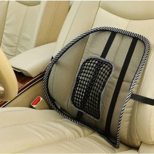 Car Seat Cover Sofa Cool Massage Cushion Lumbar Back Waist Brace Lumbar Mesh Ventilate Pad Cushion Office Chair Seat Supports