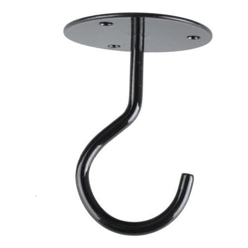 Black White Iron Ceiling Hook Balcony Basket Wall Hook