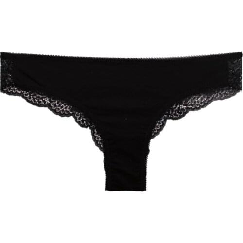 LOOK FOR YOUR WONDERFUL NIGHTS WITH ITS STUNNING COLOR ELEGANT LINGERIE Combed Cotton / Lace Design Womens HipsteFREE SHIPPING