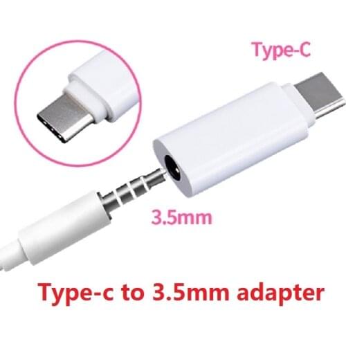 Type-C to 3.5mm Earphone cable Adapter usb 3.1 Type C USB-C male to 3.5 AUX audio female Jack for Xiaomi 6 Mi6 Letv 2 pro 2 max2