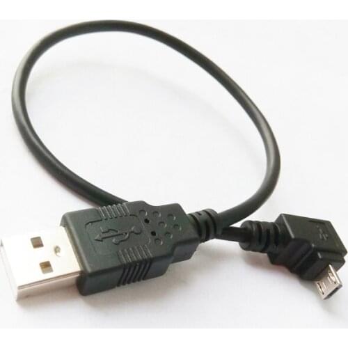 NCHTEK UP Angled 90 Degree Micro USB Data Charge Cable For i9500 i9300 N7100 S2 I9100 About 25CM/Free Shipping/2PCS
