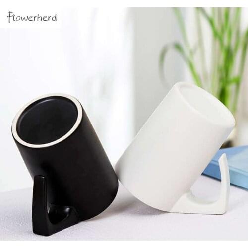Nordic Style Ceramic Mug Coffee Mugs Tea Mug Coffeeware Inverted Tilted Personality Milk Cup Coffee Cup Couple Cup Drinking Cup