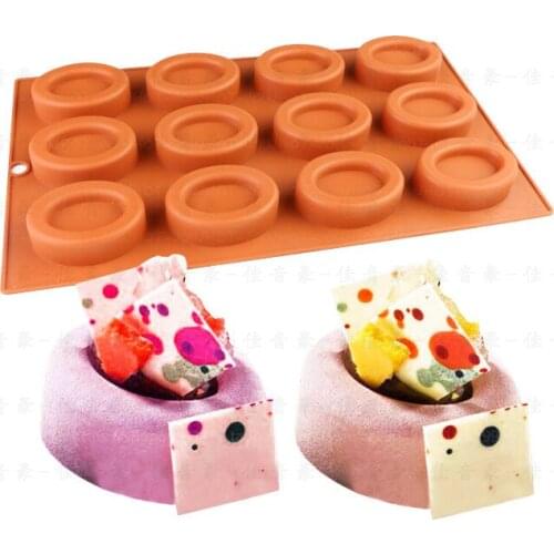 Kitchen Bakeware Cookie Tools Food silicone Diy Concave Sandwich Jelly Pudding Dessert Spherical Baking Cake Mold