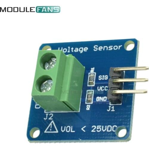 DC Voltage Detection Sensor Module Voltage Detector Resistor Divider Board for Arduino DG DC 25V diy